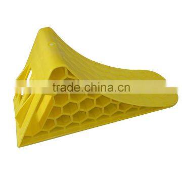 truck yellow plastic wheel stopper/chock