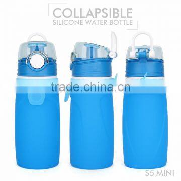 BPA Free Reusable Outdoor Silicone Water Bottle photo-2