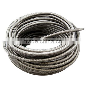 Hot sale!!! AN4 AN-4 1500 PSI Stainless Steel Braided Fuel Oil Gas Line Hose