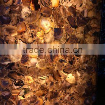 wholesale natural Uruguay agate tile for transmittance decoration