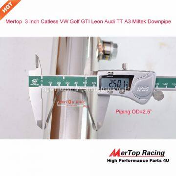 Mertop 1999-2005 VW GOLF JETTA BEETLE/2000-2006 AU** TT 1.8L CATLESS DOWNPIPE RACING EXHAUST photo-4