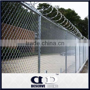 Powder coated chain-link fencing