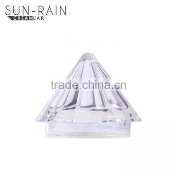 High Quality OEM Colored Diamond Shape Face Cream Cosmetic Acrylic Jar photo-3