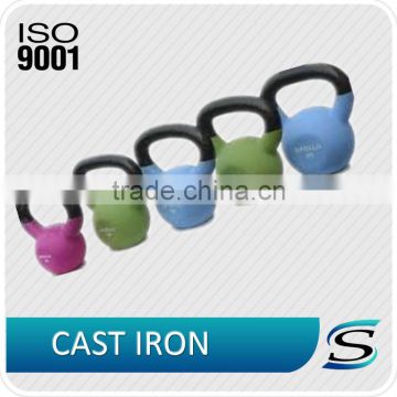 cast iron painting kettlebell