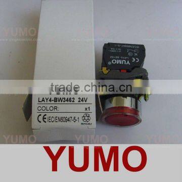 Push button switch LAY4-BW3462 24V RED