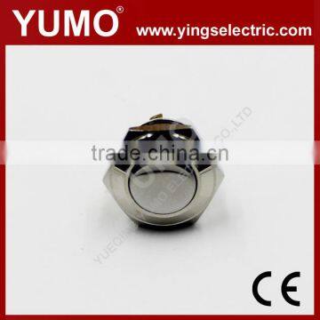 Hot sale JS16F ROHS 16mm flat round IP65 momentary pin terminal 2A/36VDC push button switch 12 volt push button switch