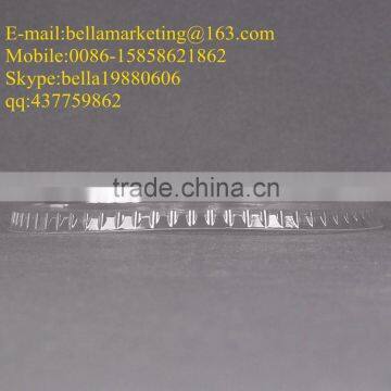 Disposable Flat Plastic Cup Lid With Straw Slot and Identification Buttons photo-4