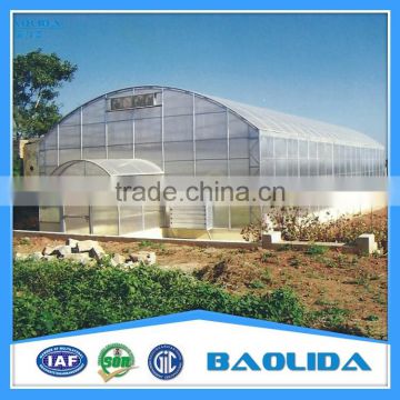 100mm Pvc Plastic Film Covered Tunnel Greenhouse For Private Agicultural planting