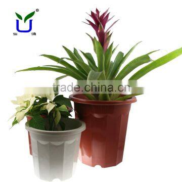 Terra cotta classic plastic flower pots