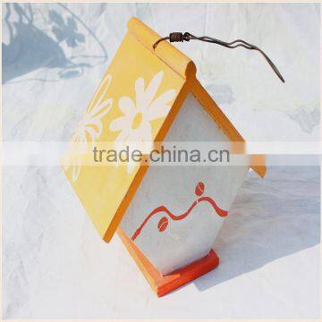 Hot Sale Eco-friendly New Unfinished Wooden Bird House Wholesale photo-4