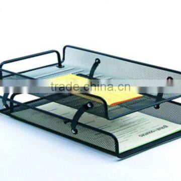 Store More Durable 2 Layer Black Mesh Letter File Tray photo-2