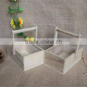Rectangular Natural Small Wooden Storage Baskets With Sliding Lids photo-2