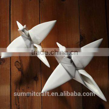 Small Animal Ceramic Figurines Wholesale Origami Crane Sculpture photo-2