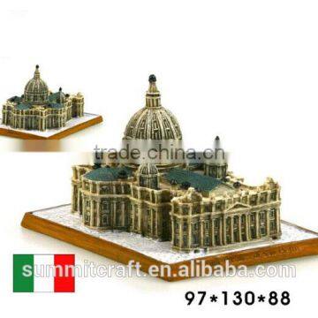 Italy Papal Basilica of Saint Peter 3d building model resin Italy souvenirs