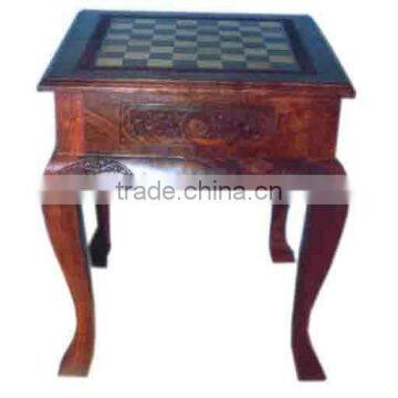 Wooden antique style stool table