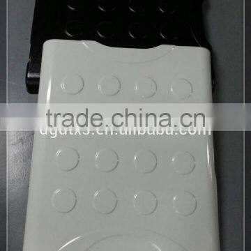 Custom Design White and Black Plastic Oblate Rectangle Suitcase photo-5