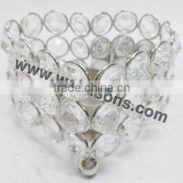 2015 unique handmade crystal votive candle holder for decoration