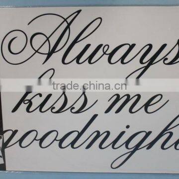 Wall Decal Sayings Always Kiss Me Goodnight