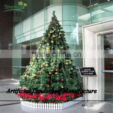 SJZJN 1508 Pine needle cohesive gold powder artificial tree christmas tree