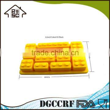 NBRSC Silicone Candy Ice Cube Chocolate Molds For Building Blocks Lovers