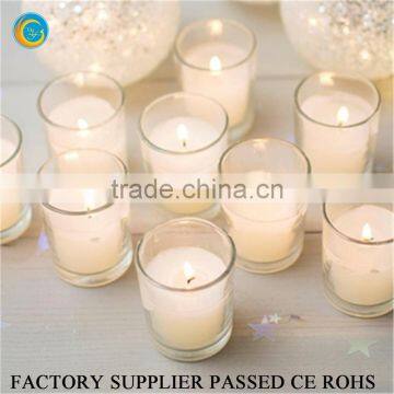 Flamless Round Glass Wax Filled Tealight Candle photo-5