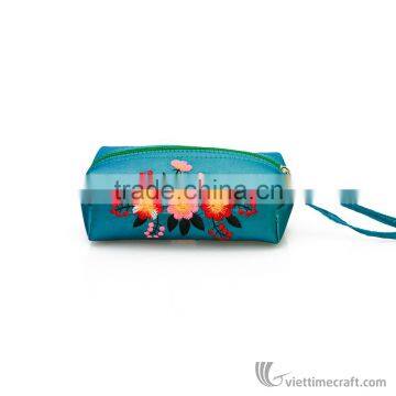 Hand Embroidered Wallet Made From Silk, Various Colors and Sizes photo-5