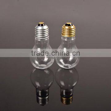 Hot Selling Juice Clear Light Bulb PET Plastic Decorative Bottle photo-5