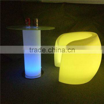 factory supplying leisure style led sofa sets / hot sale led glowing and illuminating sofa