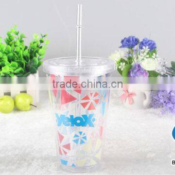 Double Wall Clear 16oz Reusable Plastic Cups Wholesale photo-2