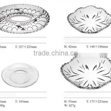 kitchenware wholesale clear glass plates