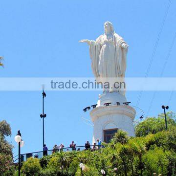 Outdoor Decoration Stone Carving Marble Virgin Mary Garden Statues photo-2
