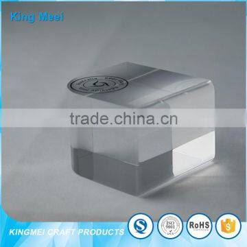 High Quality Clear Acrylic Cube Product Signage photo-3