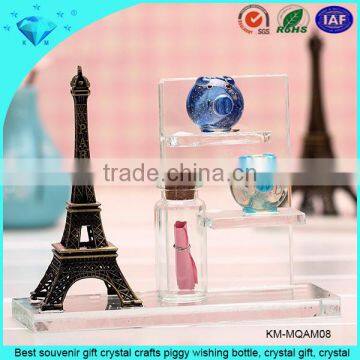 New Style Fashion Table Crystal Horse and Eiffel Tower Crafts Souvenir Gifts photo-4