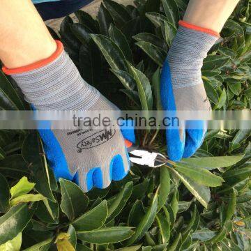 NMSAFETY latex hand garden gloves EN 388 2121