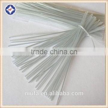 PE transparent plastics coated single metal wire twist ties