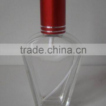 50ml Green Perfume Glass Bottle Aluminum Sprayer Empty Rectangular Glass Bottles photo-6