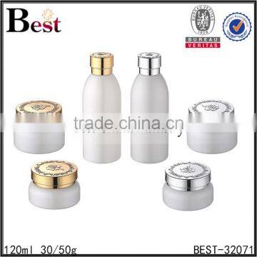 120ml Cosmetic Toner Lotion Green Frosted Glass Bottle Manufacturer With Gold Aluminum Cap China Suppliers photo-6
