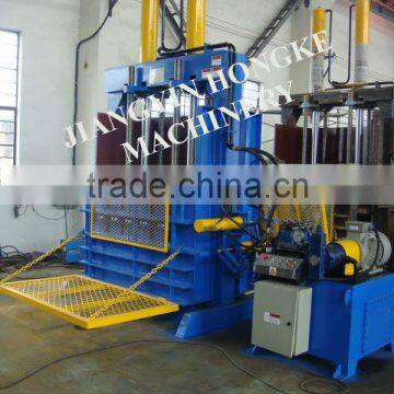 scrap tire baling machine