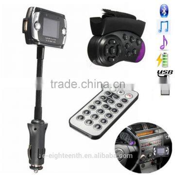 2016 Wireless Bluetooth FM Transmitter MP3 Player USB SD LCD Remote Handsfree Car Kit photo-2
