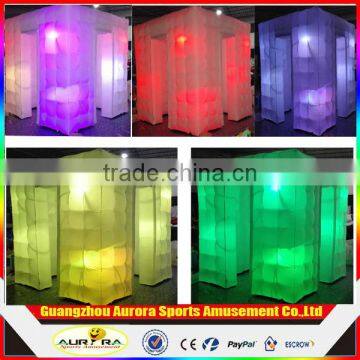 Portable Inflatable Photo Booth Enclosure / Inflatable Tent / LED Photo Booth For Sale