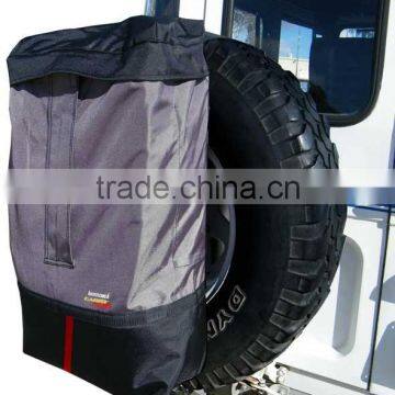 4x4/4wd/off road spare wheel back pack, heavy duty spare wheel organizer bag