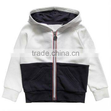 New design fashionable children sports hoodies with zipper