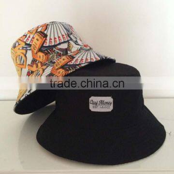 Printing Fisherman Hat And Double Side Reversable Bucket Hat photo-3