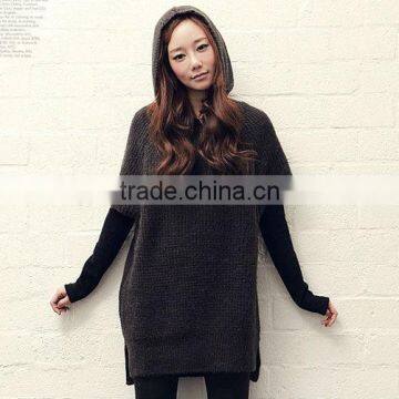 long winter sweater short sleeve loose cashmere sweater