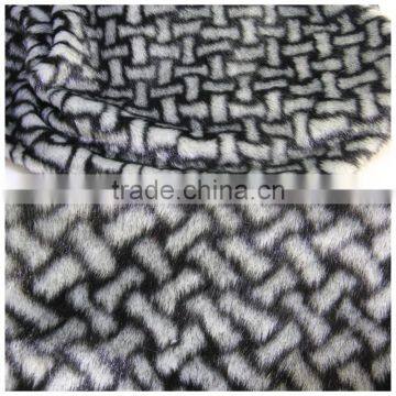 2015 White and Black Imitation Mink Imitation Fur Fabric