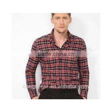 Men's High-grade Pure Cotton Plaid Shirt BSRT0070 photo-2