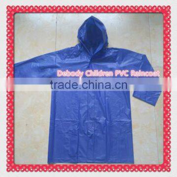 Children Blue PVC Jacket with High Quality