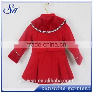 2016 New Warm Autumn Winter Girls Woolen Coats Jackets For Children Outwear Clothing photo-2