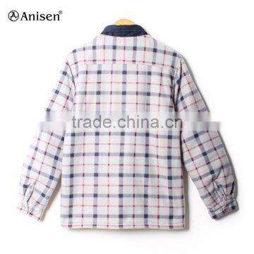 Wholesale Oem Factory Men Plaids Fleece Jacket photo-2