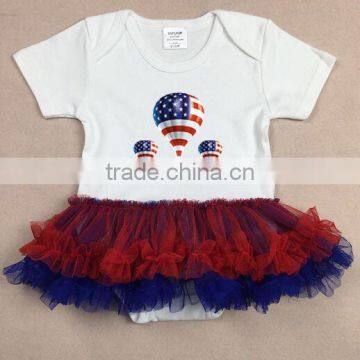 July 4 USA Romper Tutu Skirt Cotton photo-2